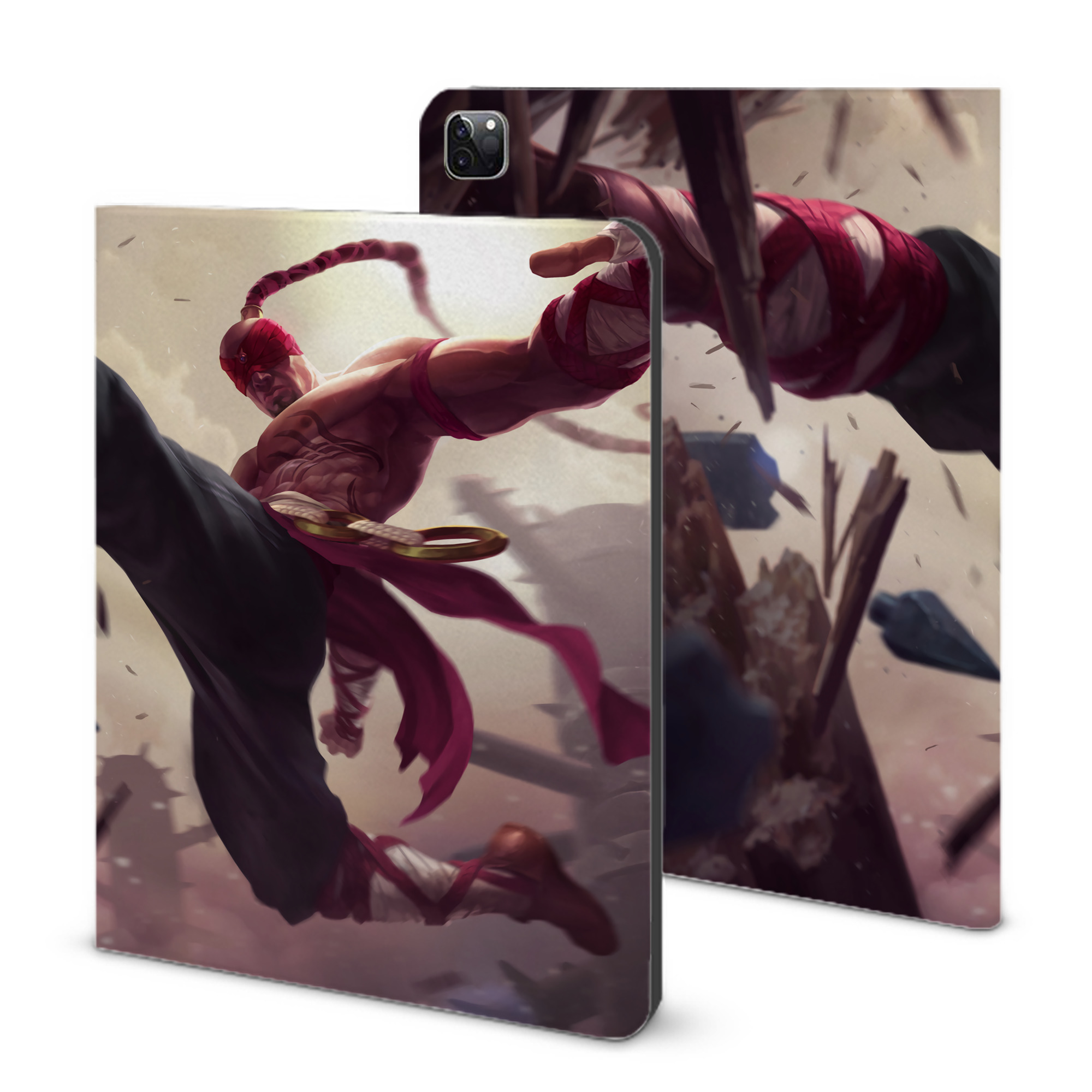 （画像用） リーグ・オブ・レジェンド League of Legends LOL IPad ケース ブック型 PUレザー TPU 耐衝撃 軽量 薄型 ペン収納なし 全面保護 IPad 各モデル対応